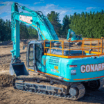 Building Better Together — CONARRD and Melbourne Tractors Forge Ahead with the Kobelco SK380XDLC